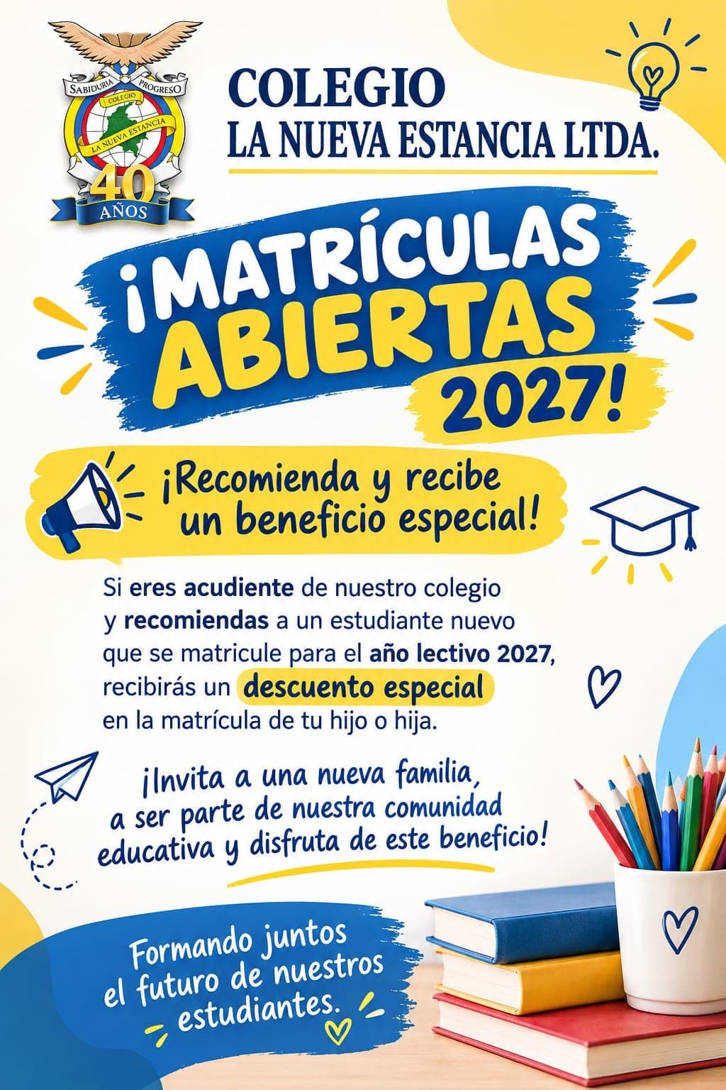 Proceso de Admisiones Abierto - Ciclo Académico 2027